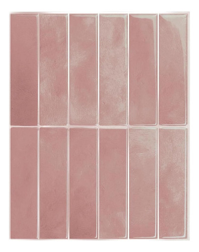 5 Vinilos Protectores 3d Contra Salpicaduras Rosa 29x23cm