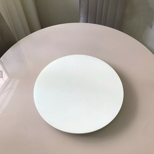 Bandeja Ms Decor Giratória Para Mesa Redonda 50 Cm Branco