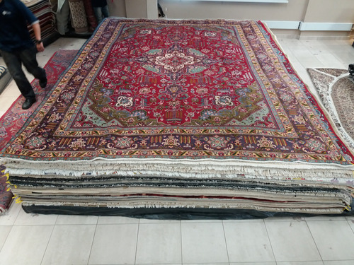 Tapete Artesanal Tabriz C 3.94 X 2.88 M Ref 72906