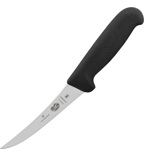 Cuchillo Deshuesador Victorinox® Curvo Flexible Fibrox, 12cm Color Negro