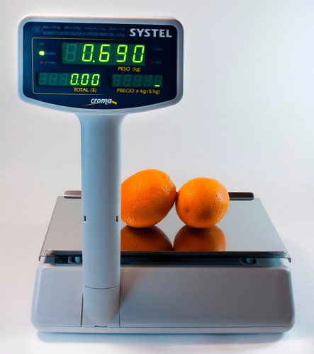 Imagen 4 de 10 de Balanza Systel Croma 30 Kg Bateria Con Conexión A Impresora