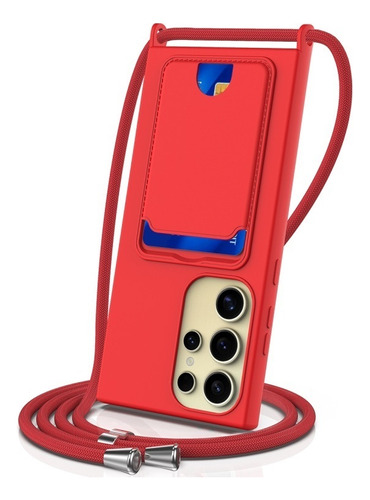 Funda De Silicona Sólida For Samsung Con Cordón, Duradera