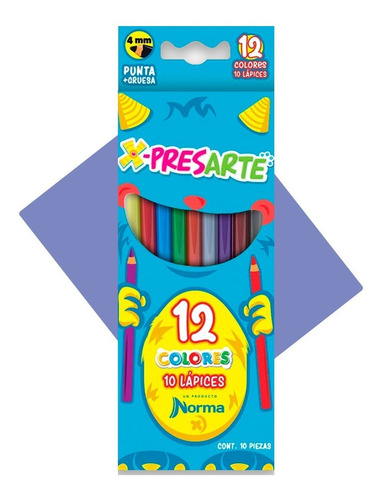 Colores Norma X-presarte 12 Colores