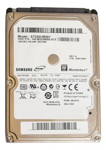 Disco duro interno Samsung Spinpoint Momentus ST320LM001 320GB