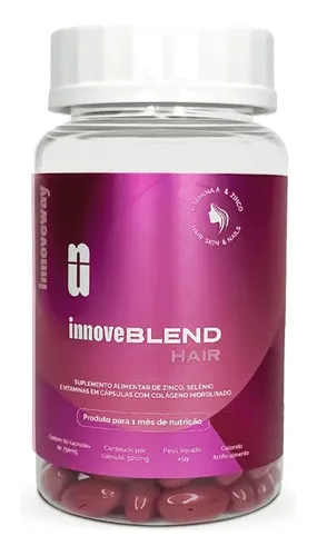 Vitamina Innoveblend Cápsulas Cabelos Colágeno Hidrolisado