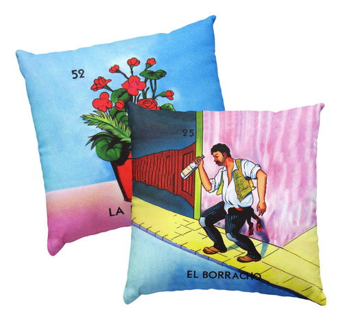 Fundas Decorativas Para Almohadas De Lotería 2 Pz