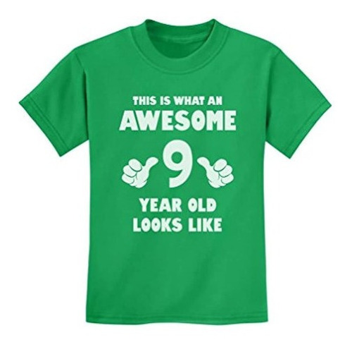 Teestars  Camiseta Para Niños De 9 Años De Antigüedad Con