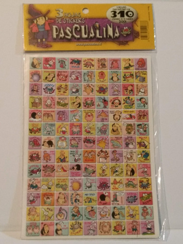 Set 310 Stickers Pascualina 2001