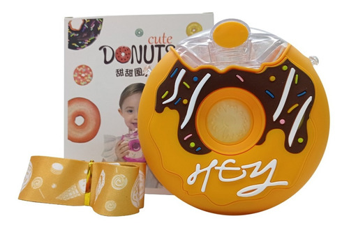 Cantimplora De Dona Cute Donuts Anfora Para Niños 380ml Color Amarilla !hey