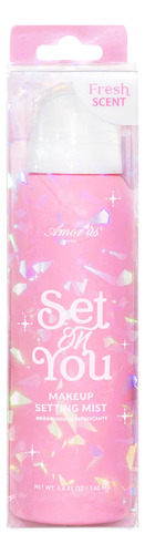 Fijador De Maquillaje Set On You Brisa Refrescante Amor Us Tono Del Primer Rosa
