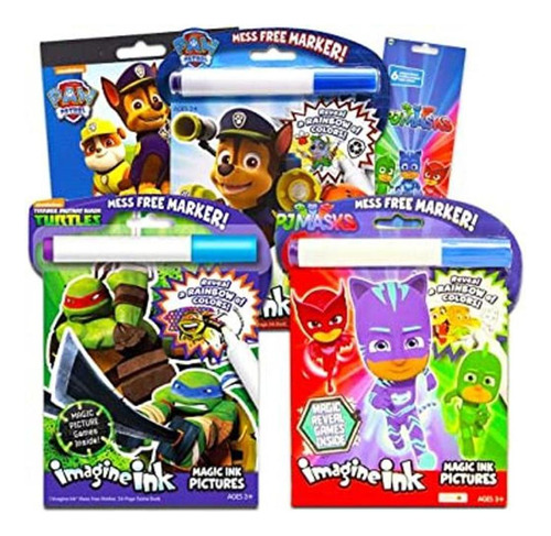 Disney Magic Ink Juego De 3 Libros De Tinta Para Colorear