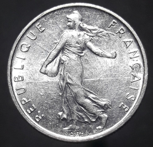 Moneda Francia 1/2 Franc 1971 