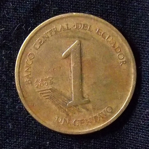 Ecuador 1 Centavo 2000 Muy Bueno Km 104