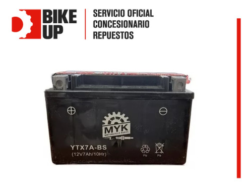 Bateria De Acido Ytx7a-bs Dakar/vx2/vx3/vx4 - Bike Up