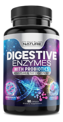 Probioticos Avanzados+enzimas Digestivas Americano Premium Sabor Sin Sabor