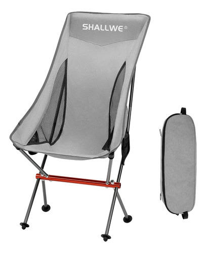 Shallwe Silla De Camping Plegable Ultraligera De Respaldo A.