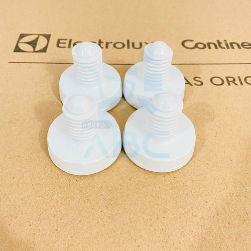 Imagem 2 de 7 de Kit 4 Pé Nivelador Maquina Electrolux Lt10b Lt12b Original