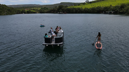 Lancha Ventura Pontoon 250 Zero V-cat Solara Fluvimar Vcat