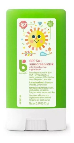 Protetor solar stick Babyganics FPS 50+