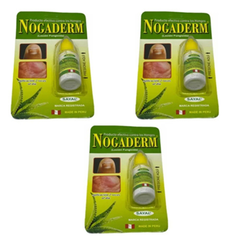 Nogaderm Gotas Anti Hongos Uñas 3 Unid