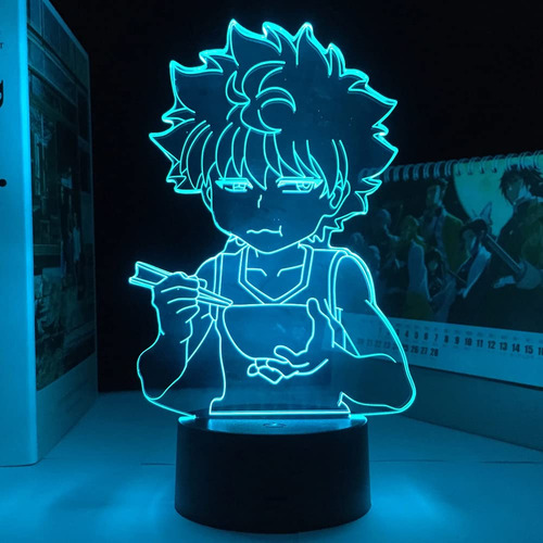 Lampara Ilusion 3d Luz Nocturna Anime Niño Escritorio 7 Usb