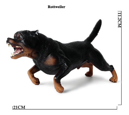 Realista Cão De Estimação Modelo Brinquedo-rugido Rottweiler