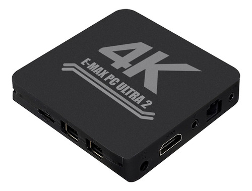 Tv Box E-max Pc Ultra 2 Estándar 4k 8gb Negro Con 1gb De Memoria Ram Miracast Ethernet Wifi Android 