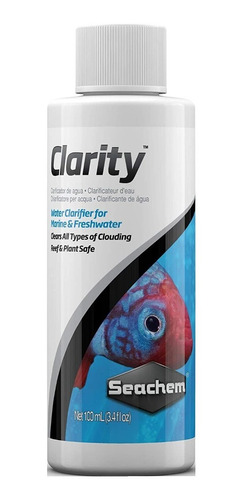 Clarity 100ml Seachem Aclarador Agua Acuario Peces Plantas