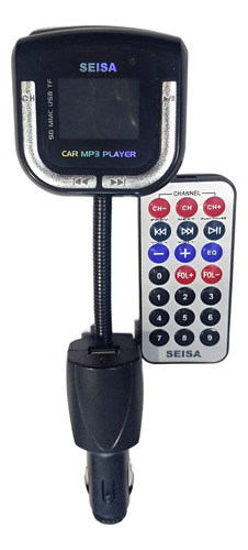 Transmisor Fm Con Control Remoto Brazo Flexible + Cargador