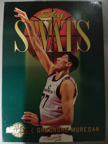 Tarjeta De Colección Skybox Nba 1995 Gheorghe Muresan