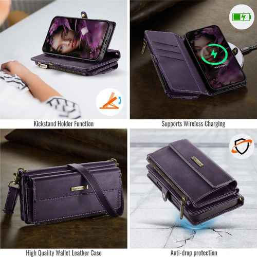 Capa Tipo Carteira Para iPhone 11 Pro Max Em Couro Pu Removí