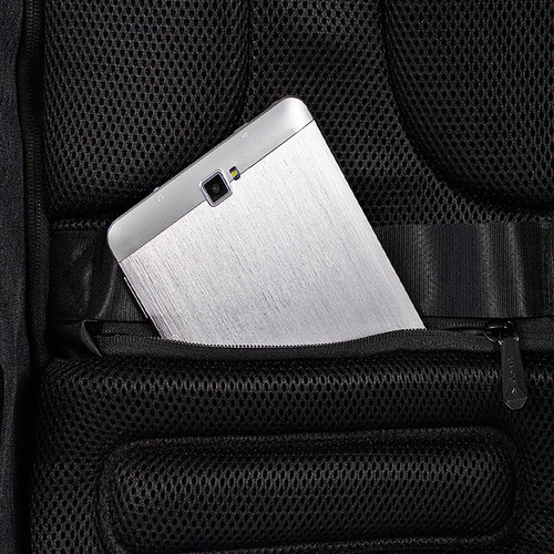 Mochila Antirrobo Skypeak Negra Para Laptop 15 Funda Lluvia Color Negro Diseño de la tela Poliéster