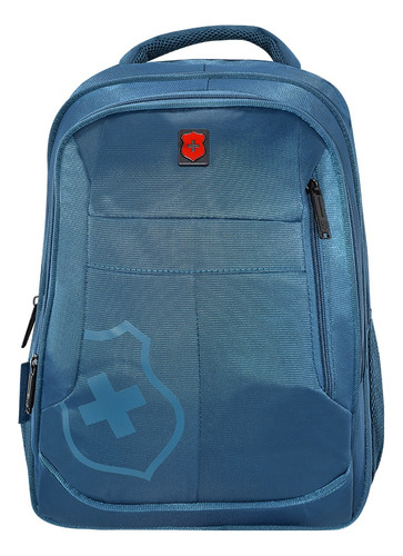 Mochila Royal Swiss® Porta Laptop 16 Impermeable Organizador Color Azul