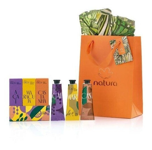 Imagen 1 de 1 de Natura Ekos Kit De 3 Cremas Para Manos 40 Gr C/u