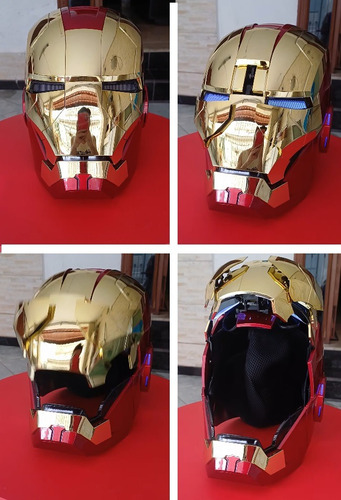 Capacete Eletrônico Comando Voz Iron Man Mk5 Homem De Ferro