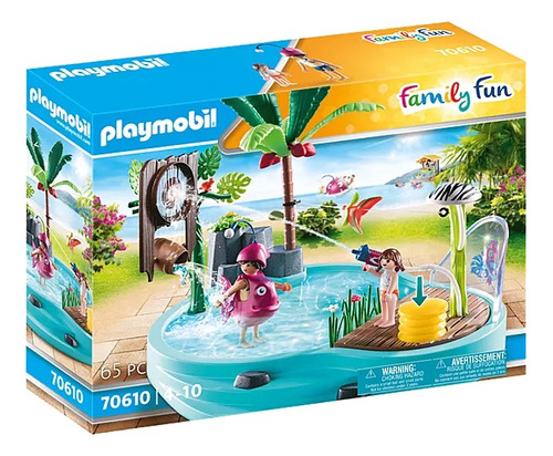 Figura Armable Playmobil Family Fun Piscina Divertida 3+ Cantidad de piezas 65