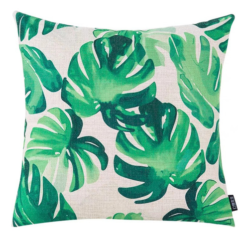  Fundas Ins Plantas Tropicales Estampada Digital Fresco X2