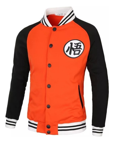 Chamarra De Béisbol Dragon Ball Goku Suéter Manga Raglan [u]