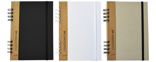 Cuaderno A5 (15x21) Ecologico Tapa Dura Anotador 120 Hojas 