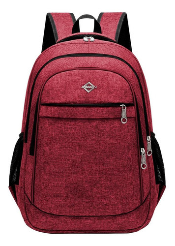 Mochila Discreta Social P/ Homens Elegantes Semi Impermeavel Cor Vermelho