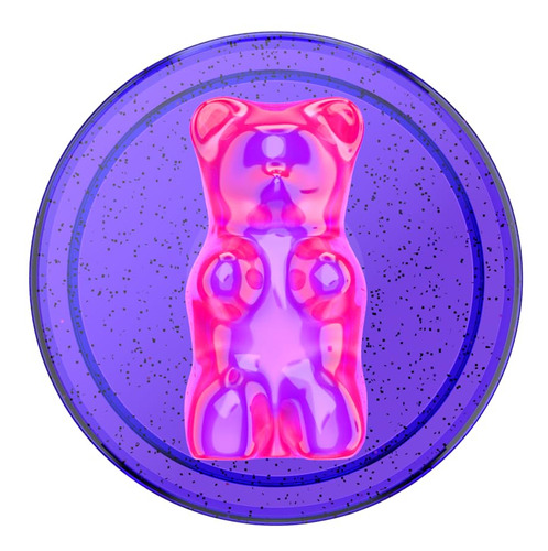 Phone Grip Popsockets Gummy Bear, Color Morado, Con Soporte