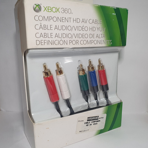 Cable Video Componente Xbox 360 Hd Original