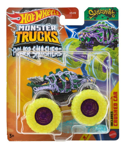 Monster Truck Power Smashers Hot Wheels Hyj19 Color Skelesaurus
