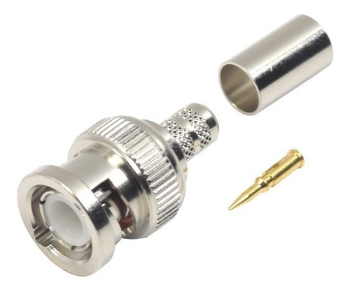 Conector Bnc Macho De Anillo Para Cables Rg-8/x, Lmr-240