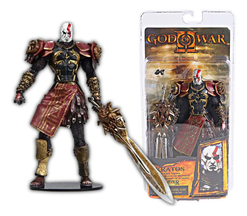 Figura Kratos Ares Armor God Of War 2 Con Armadura De Ares