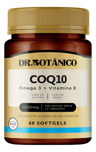 Coenzima K10 Ômega 3 E Vitamina E 60 Cps Dr Botanico