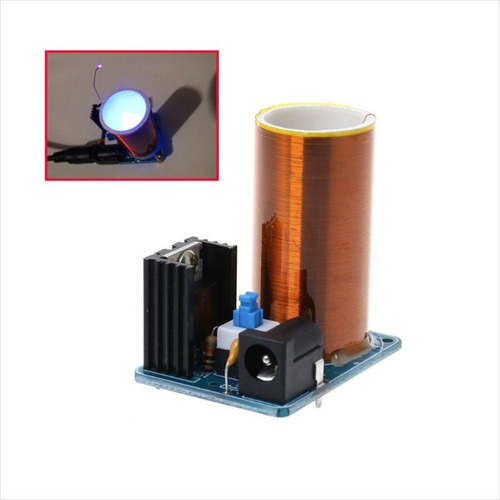 Imagen 5 de 7 de Bobina Tesla Mini + Fuente De Poder 10v Encienda Ampolletas!