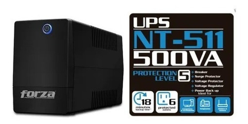 Imagen 1 de 3 de Ups Regulador 500va 300w Apc 6 Tomas Pc =forza Cdp Tripplite