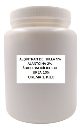 Crema Alquitrán De Hulla 5% Ácido Salicílico 8% 1000 Gr