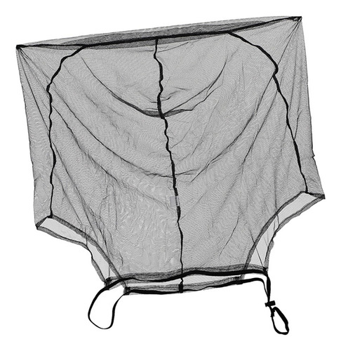 Face Mesh Net Mesh Face Shield Para Escalada, Pesca, Negro